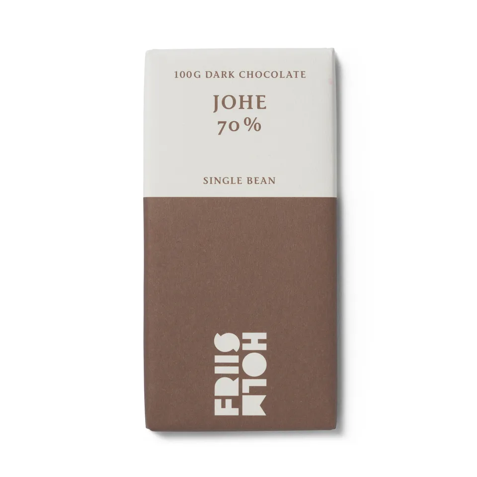 Friis-Holm Johe 70 % mørk sjokoladeplate 100 g klassisk