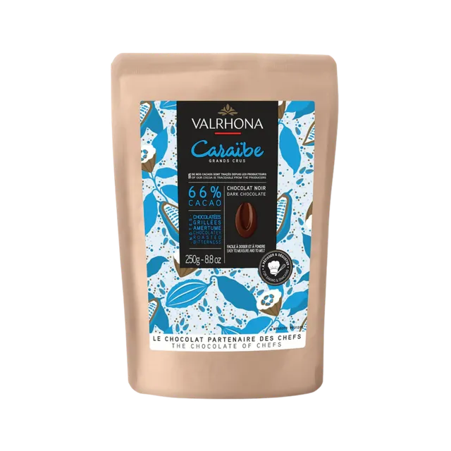 Valrhona Caraibe 66% bakesjokolade mørk