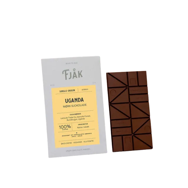Sjokoladebutikken Uganda 100% sjokoladeplate sukkerfri