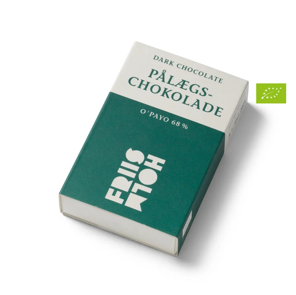 Friis-Holm O'Payo påleggssjokolade 68% 56 g økologisk